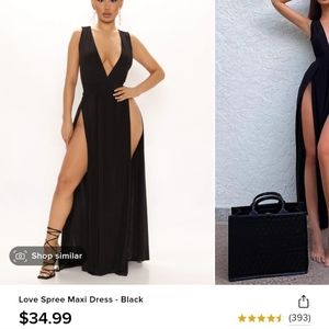 Blue Maxi Dress large